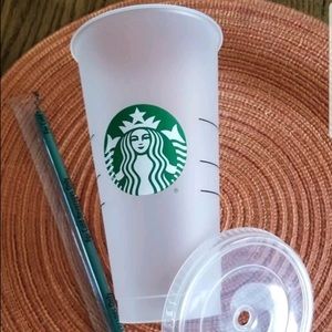 New STARBUCKS LOGO 24 oz venti tumbler! Clear